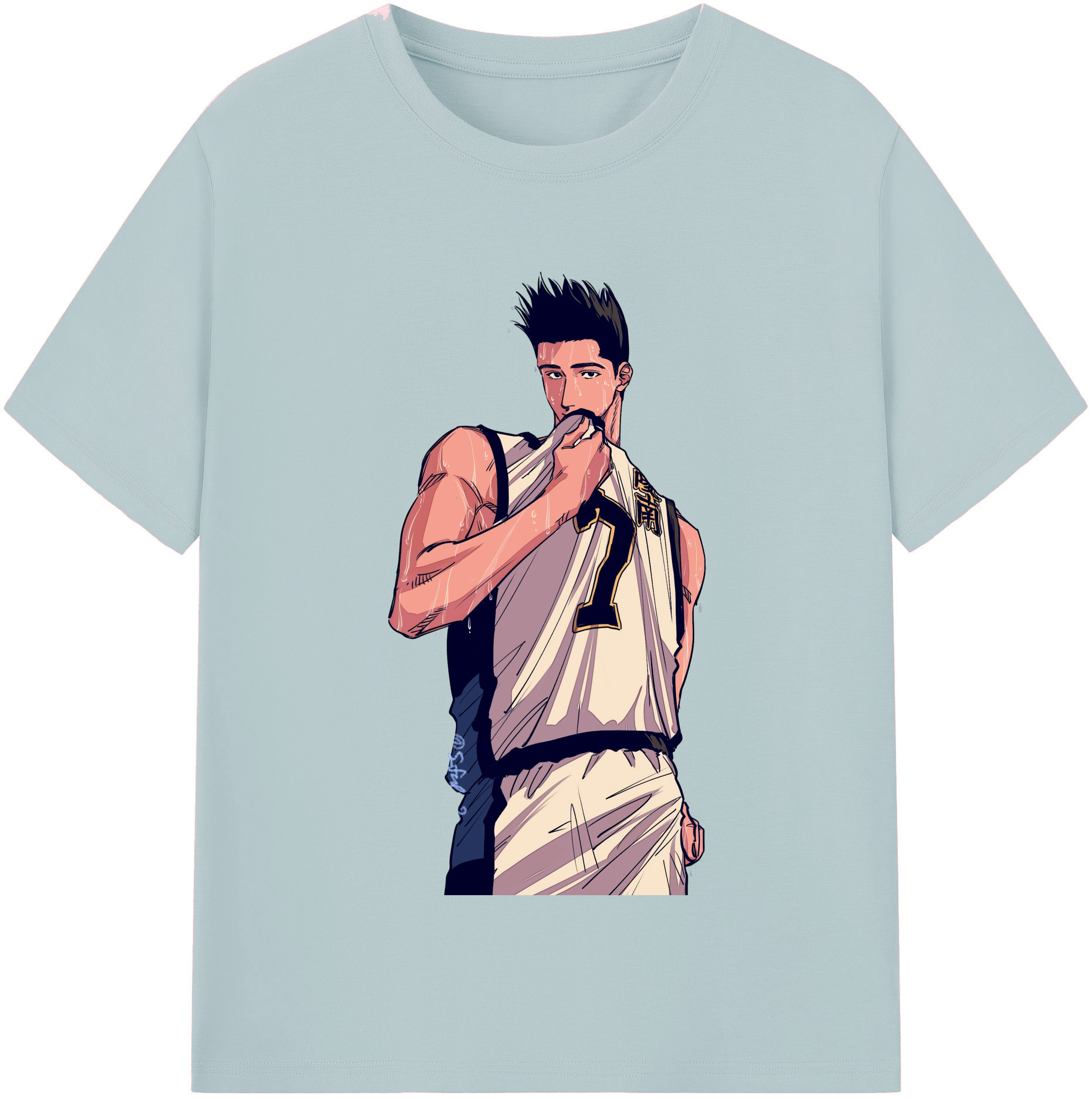 SLAM DUNK／スラムダンク 綿100％半袖Tシャツ（フロントプリント）